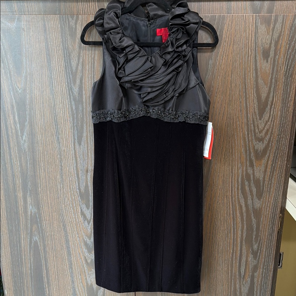 J.S.Collections Lord & Taylor Elegant Ruffled Sleeveless Dress, New with Tags,10